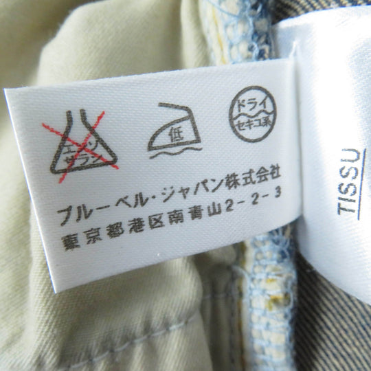 BALMAIN Denim pants Main: 98% cotton, Main: 2% polyurethane Indigo Women 36 Used Authentic