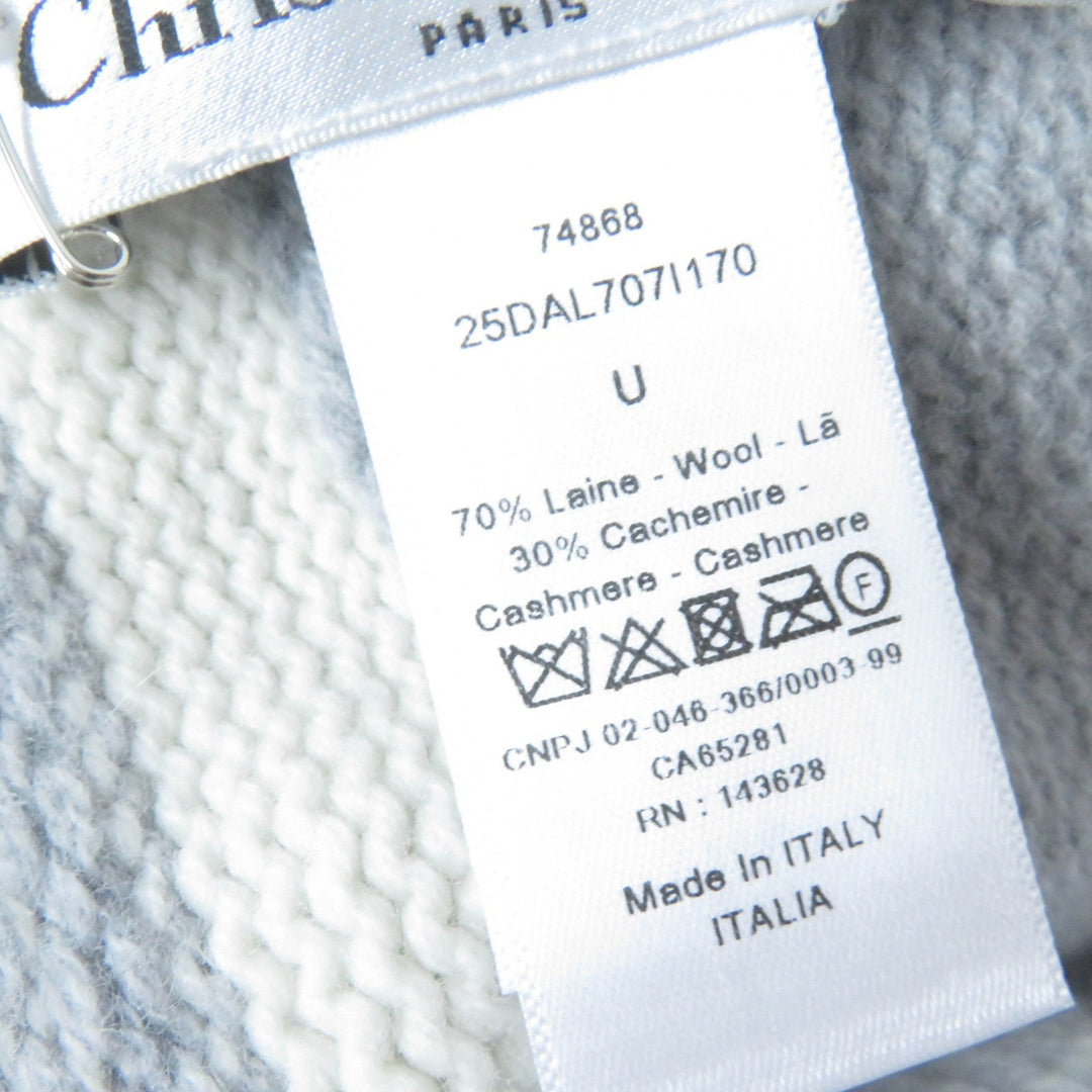 Christian Dior Knit cap 25DAL707I170 Main: 70% wool, Main: 30% cashmere gray Women Used Authentic