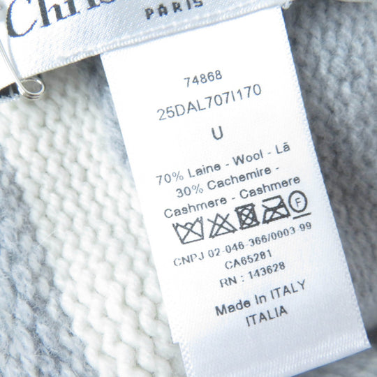 Christian Dior Knit cap 25DAL707I170 Main: 70% wool, Main: 30% cashmere gray Women Used Authentic