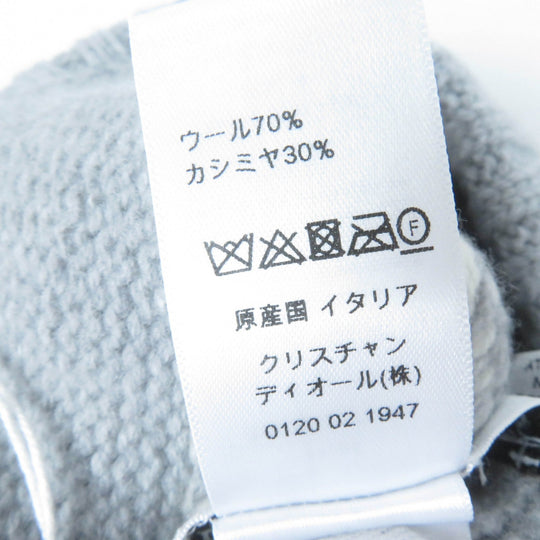 Christian Dior Knit cap 25DAL707I170 Main: 70% wool, Main: 30% cashmere gray Women Used Authentic