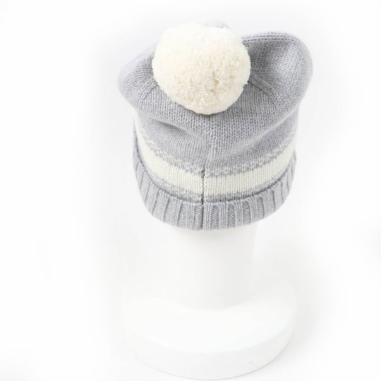 Christian Dior Knit cap 25DAL707I170 Main: 70% wool, Main: 30% cashmere gray Women Used Authentic