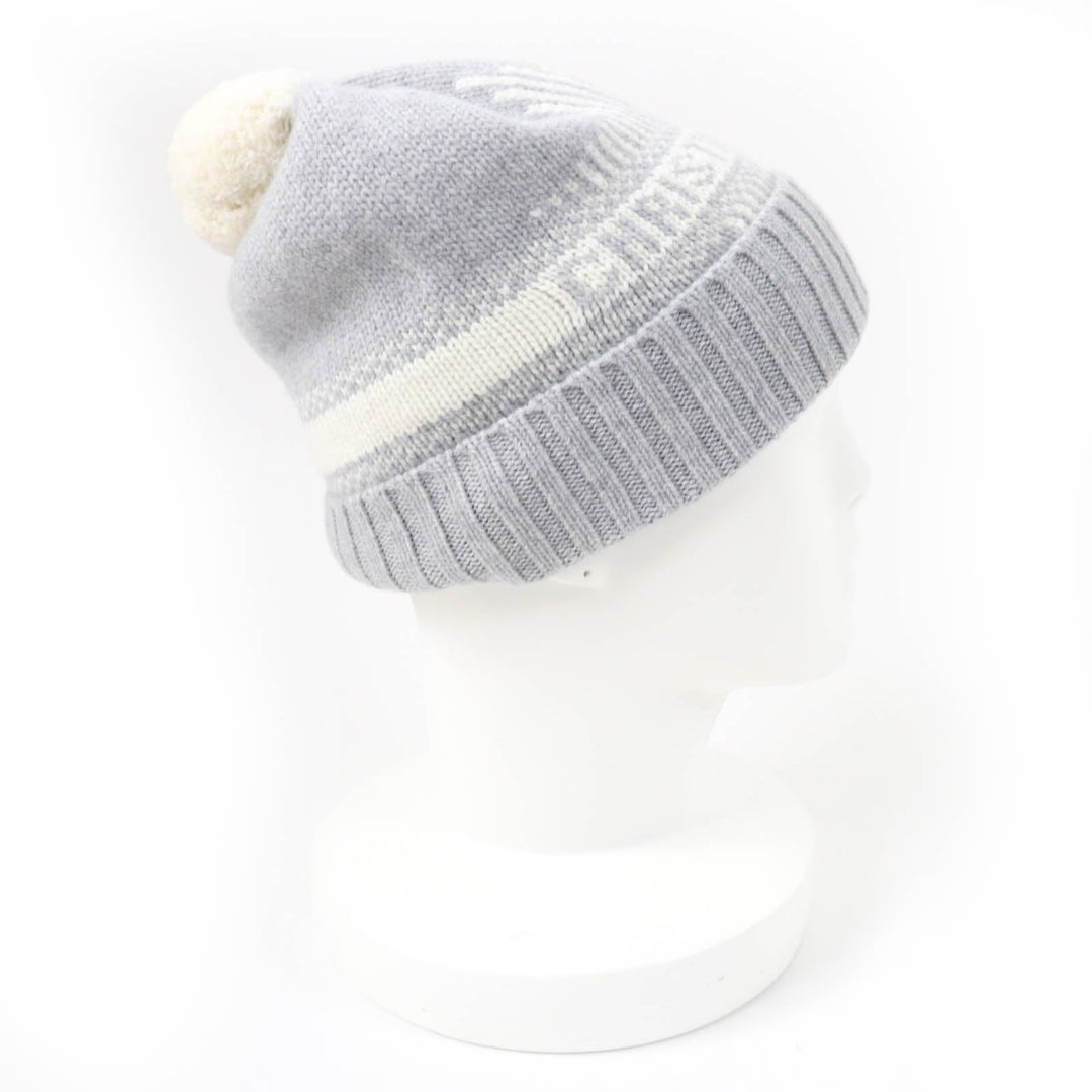 Christian Dior Knit cap 25DAL707I170 Main: 70% wool, Main: 30% cashmere gray Women Used Authentic