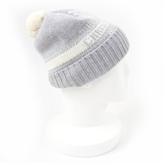 Christian Dior Knit cap 25DAL707I170 Main: 70% wool, Main: 30% cashmere gray Women Used Authentic