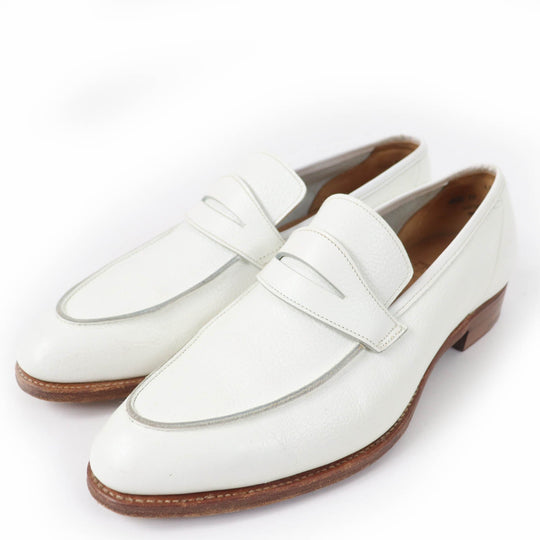 CROCKETT&JONES loafers Main: Leather white LUCY Women 5.5 Used Authentic