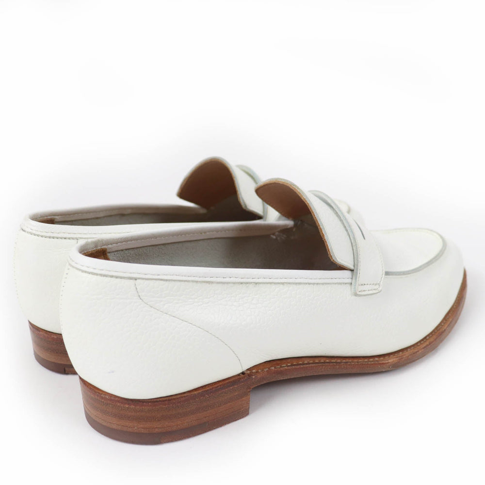CROCKETT&JONES loafers Main: Leather white LUCY Women 5.5 Used Authentic