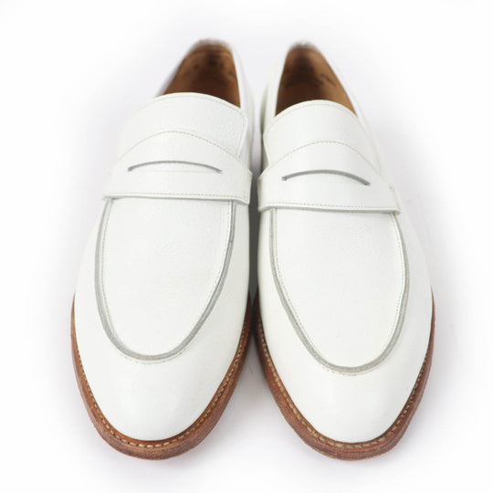 CROCKETT&JONES loafers Main: Leather white LUCY Women 5.5 Used Authentic