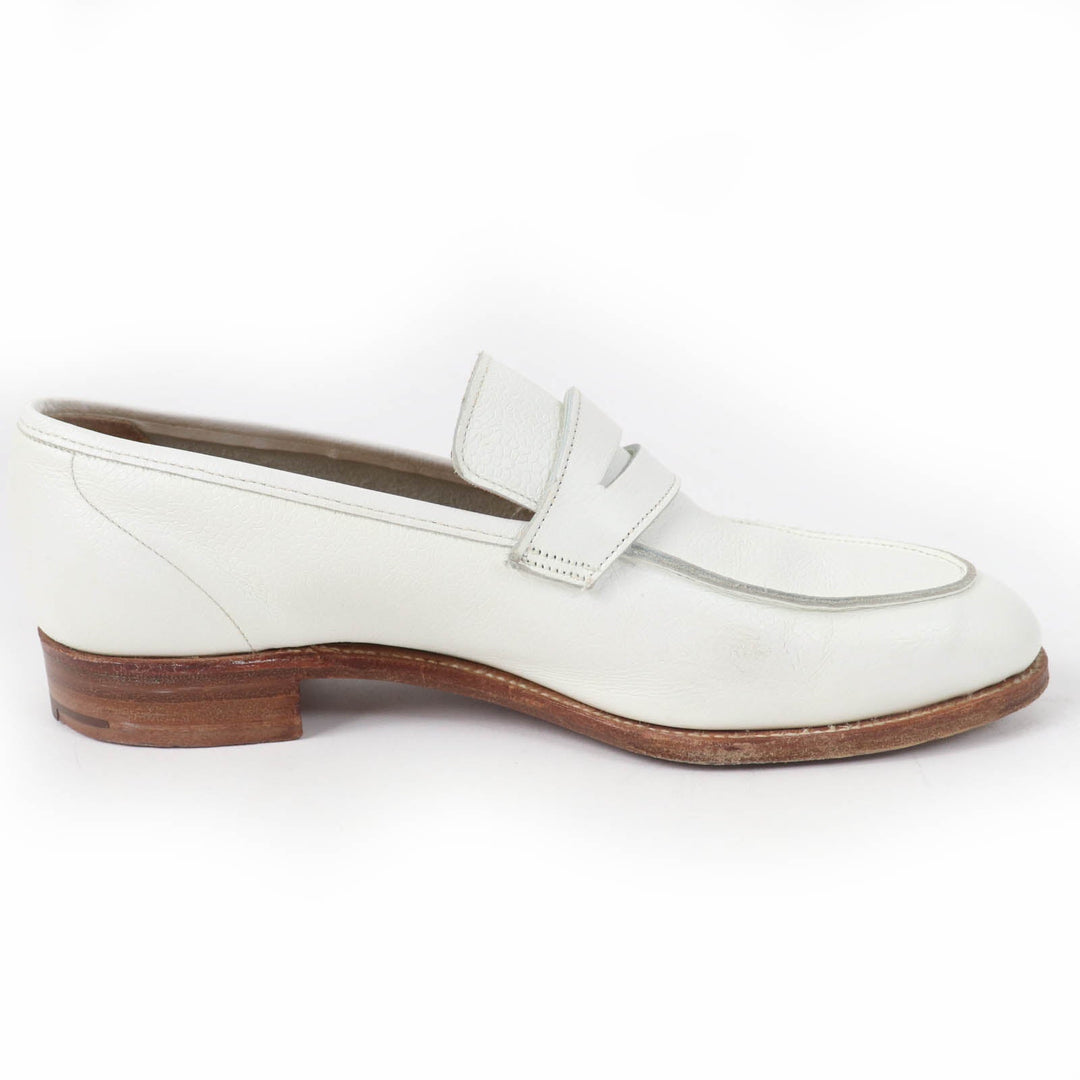 CROCKETT&JONES loafers Main: Leather white LUCY Women 5.5 Used Authentic