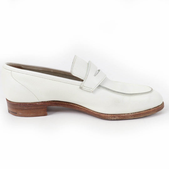 CROCKETT&JONES loafers Main: Leather white LUCY Women 5.5 Used Authentic