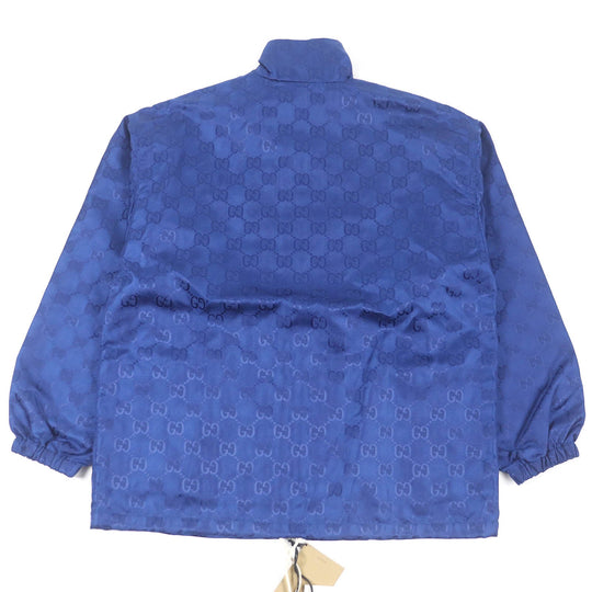 GUCCI Blouson 631892 Main: 100% nylon, leather part: cowhide blue OFF THE GRID mens 46 Used Authentic