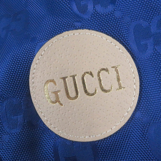 GUCCI Blouson 631892 Main: 100% nylon, leather part: cowhide blue OFF THE GRID mens 46 Used Authentic