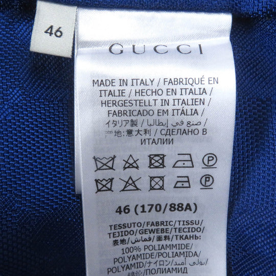 GUCCI Blouson 631892 Main: 100% nylon, leather part: cowhide blue OFF THE GRID mens 46 Used Authentic