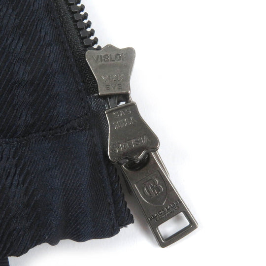 BLACK LABELCRESTBRIDGE Hoodie Outer: 100% polyester, Part: 95% polyester, Part: 5% polyurethane, Lining: 100% polyester, Leather part: Leather Navy mens M Used Authentic