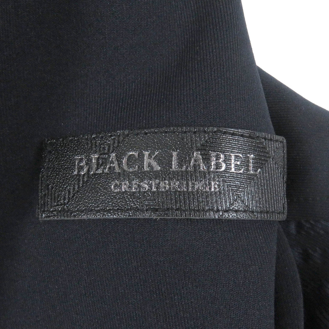 BLACK LABELCRESTBRIDGE Hoodie Outer: 100% polyester, Part: 95% polyester, Part: 5% polyurethane, Lining: 100% polyester, Leather part: Leather Navy mens M Used Authentic