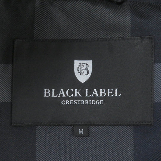 BLACK LABELCRESTBRIDGE Hoodie Outer: 100% polyester, Part: 95% polyester, Part: 5% polyurethane, Lining: 100% polyester, Leather part: Leather Navy mens M Used Authentic