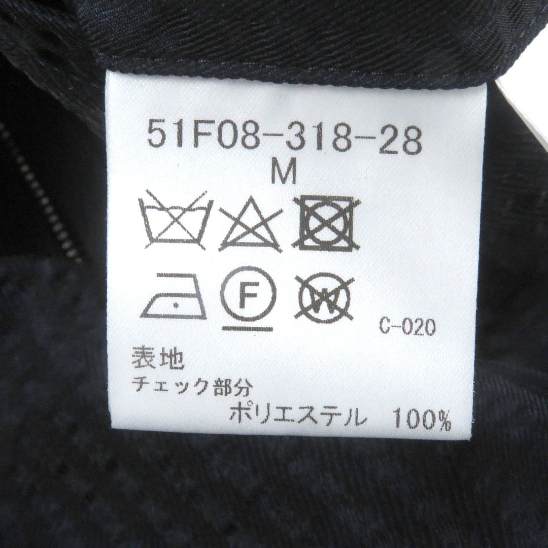 BLACK LABELCRESTBRIDGE Hoodie Outer: 100% polyester, Part: 95% polyester, Part: 5% polyurethane, Lining: 100% polyester, Leather part: Leather Navy mens M Used Authentic