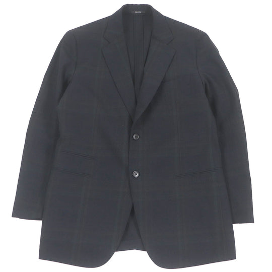 HERMES tailored jacket Outer: 99% virgin wool, Outer: 1% elastane (polyurethane), Sleeve lining: 100% cupra, Lining: 100% cotton black mens 52 Used Authentic