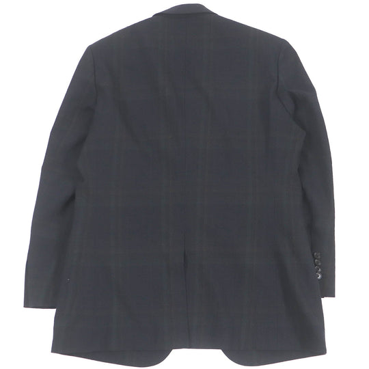 HERMES tailored jacket Outer: 99% virgin wool, Outer: 1% elastane (polyurethane), Sleeve lining: 100% cupra, Lining: 100% cotton black mens 52 Used Authentic