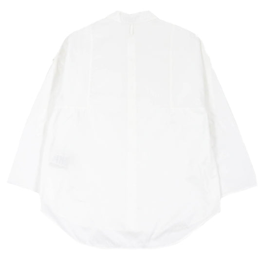HERMES Long sleeve shirt Main: 100% cotton, Part: 100% polyester white mens 36 Used Authentic