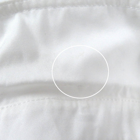 HERMES Long sleeve shirt Main: 100% cotton, Part: 100% polyester white mens 36 Used Authentic