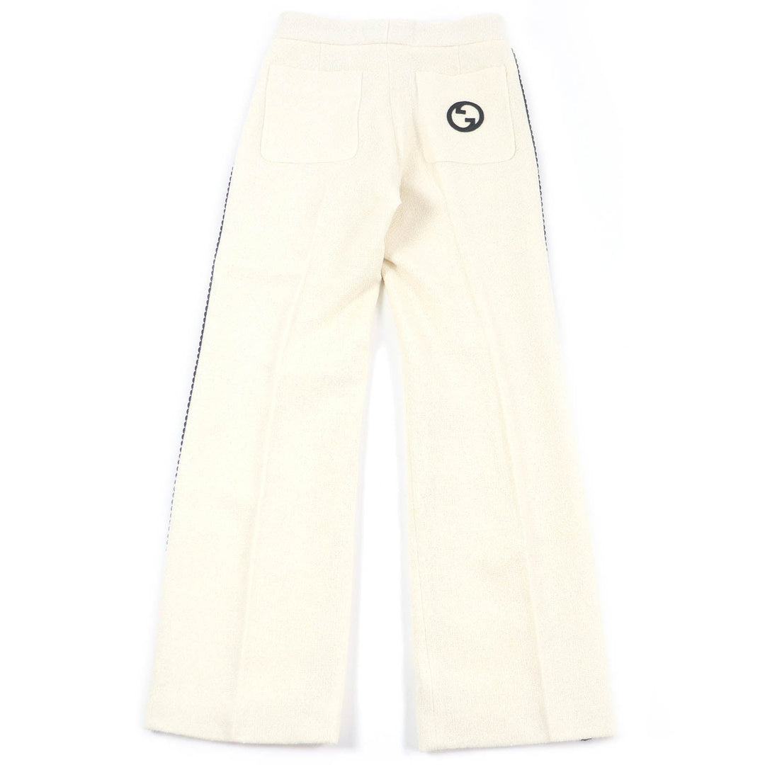 GUCCI Pants 736941 Outer: 86% wool, Outer: 4% nylon, Lining: 100% rayon, Part: 100% polyester, Part: 97% acetate white mens 44 Used Authentic