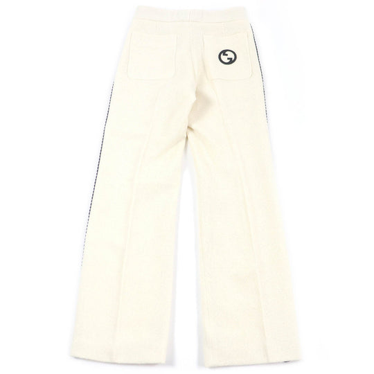 GUCCI Pants 736941 Outer: 86% wool, Outer: 4% nylon, Lining: 100% rayon, Part: 100% polyester, Part: 97% acetate white mens 44 Used Authentic