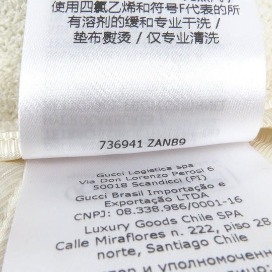 GUCCI Pants 736941 Outer: 86% wool, Outer: 4% nylon, Lining: 100% rayon, Part: 100% polyester, Part: 97% acetate white mens 44 Used Authentic