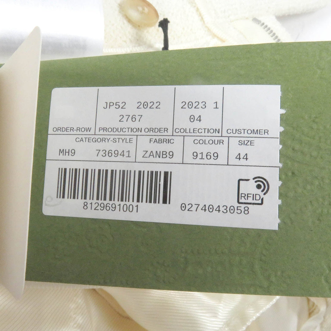 GUCCI Pants 736941 Outer: 86% wool, Outer: 4% nylon, Lining: 100% rayon, Part: 100% polyester, Part: 97% acetate white mens 44 Used Authentic