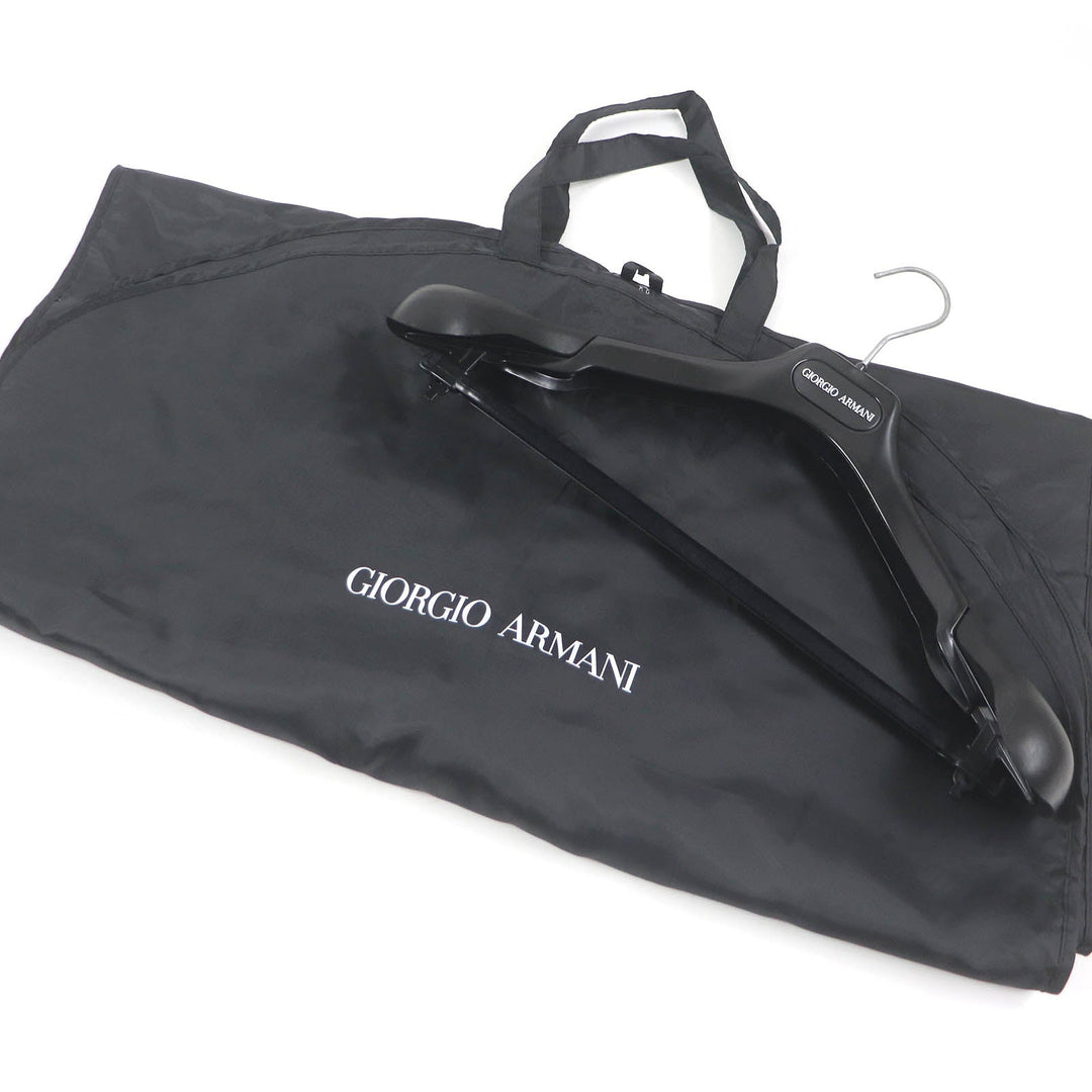 GIORGIO ARMANI coat Outer: 98% wool, Outer: 1% elastane (polyurethane), Outer: 1% polyamide (nylon), Lining: 100% polyester, Part: 100% cashmere Indigo blue mens 56 Used Authentic