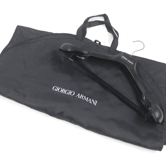 GIORGIO ARMANI coat Outer: 98% wool, Outer: 1% elastane (polyurethane), Outer: 1% polyamide (nylon), Lining: 100% polyester, Part: 100% cashmere Indigo blue mens 56 Used Authentic