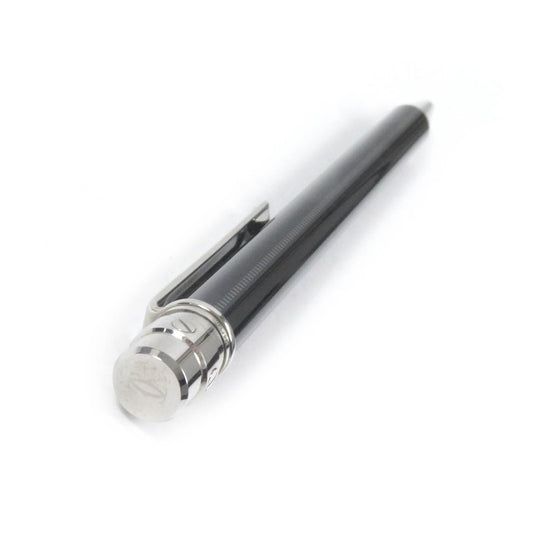 CARTIER Ballpoint pen ST150186 metal Black Silver Santos de Cartier Ballpoint Pen mens Used Authentic