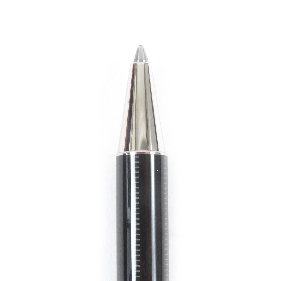 CARTIER Ballpoint pen ST150186 metal Black Silver Santos de Cartier Ballpoint Pen mens Used Authentic