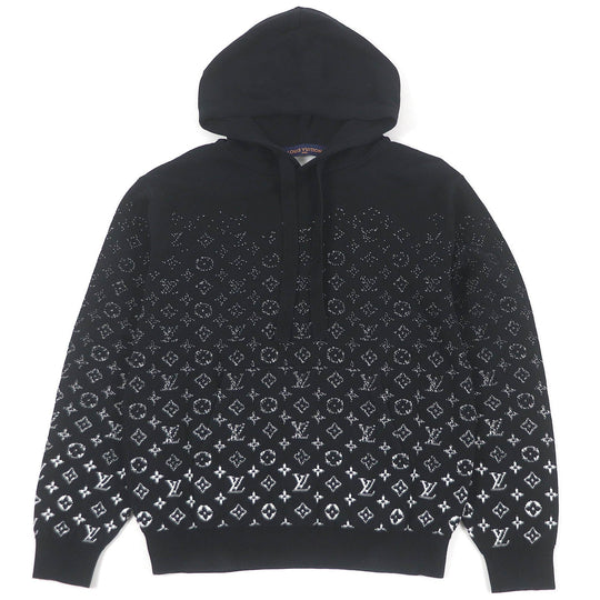 LOUIS VUITTON Hoodie Main: 100% cotton black mens S Used Authentic