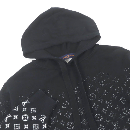 LOUIS VUITTON Hoodie Main: 100% cotton black mens S Used Authentic