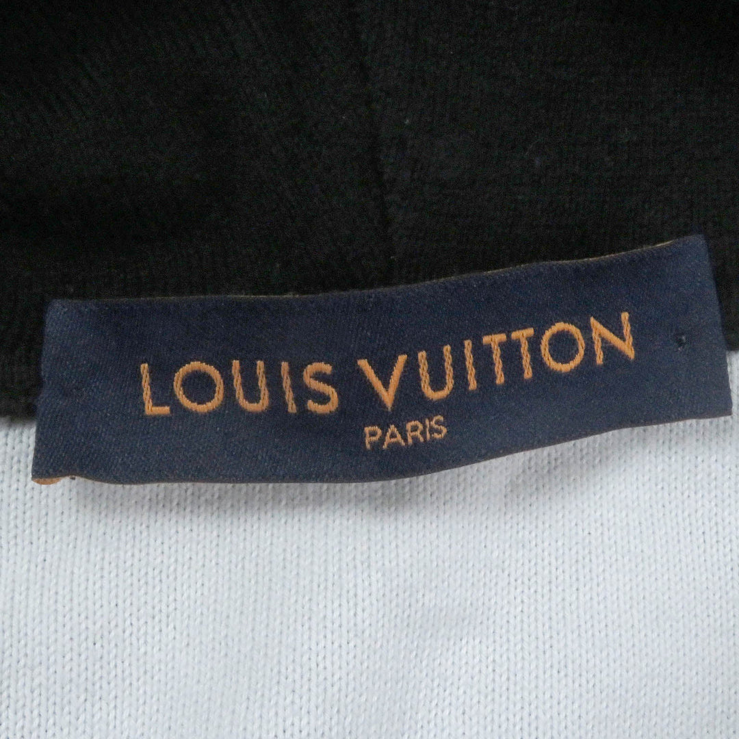 LOUIS VUITTON Hoodie Main: 100% cotton black mens S Used Authentic