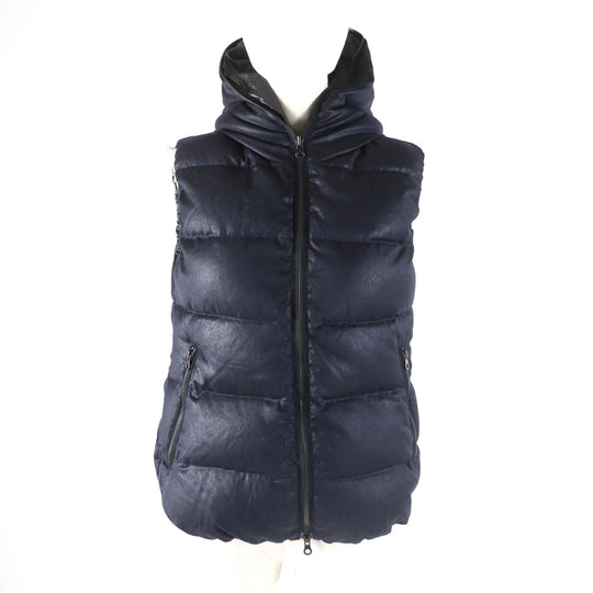 DUVETICA Down vest wool Navy FEBEDUE 42
