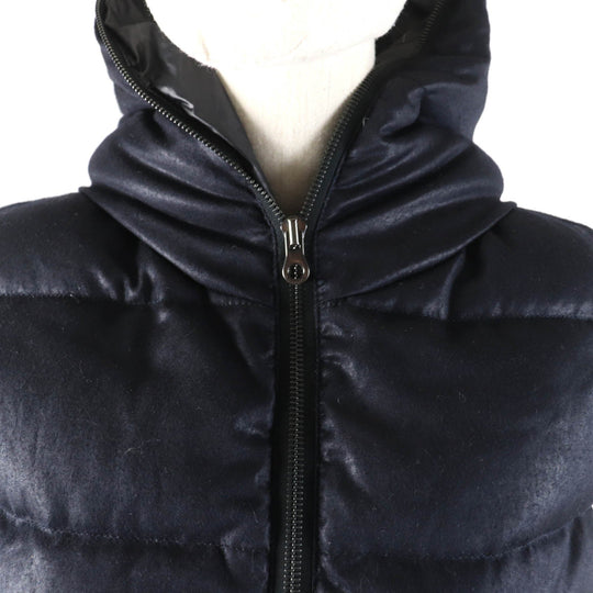DUVETICA Down vest wool Navy FEBEDUE 42