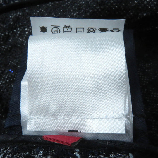 MONCLER Jacket Outer: 57% polyamide (nylon), Outer: 21% viscose (rayon), Outer: 14% cotton, Lining: 81% polyester, Lining: 19% silk Navy DALILA Women Zero size Used Authentic