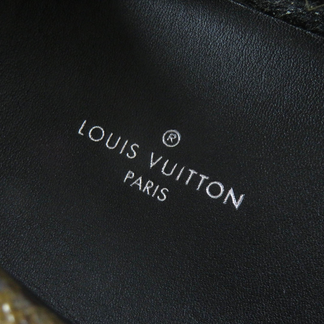 LOUIS VUITTON loafers Main: Monogram reverse canvas, leather Brown Driving shoes moccasins Gloria Lyne Women 35 1/2 Used Authentic