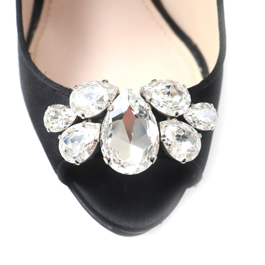 MIUMIU pumps Main: Satin black Women 37 Used Authentic