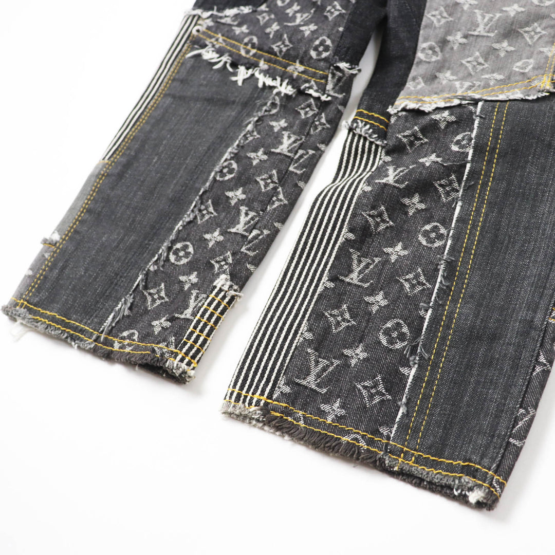 LOUIS VUITTON Denim pants 07SS Main: 98% cotton, Main: 2% polyurethane Indigo Blue Gray type Women 34 Used Authentic