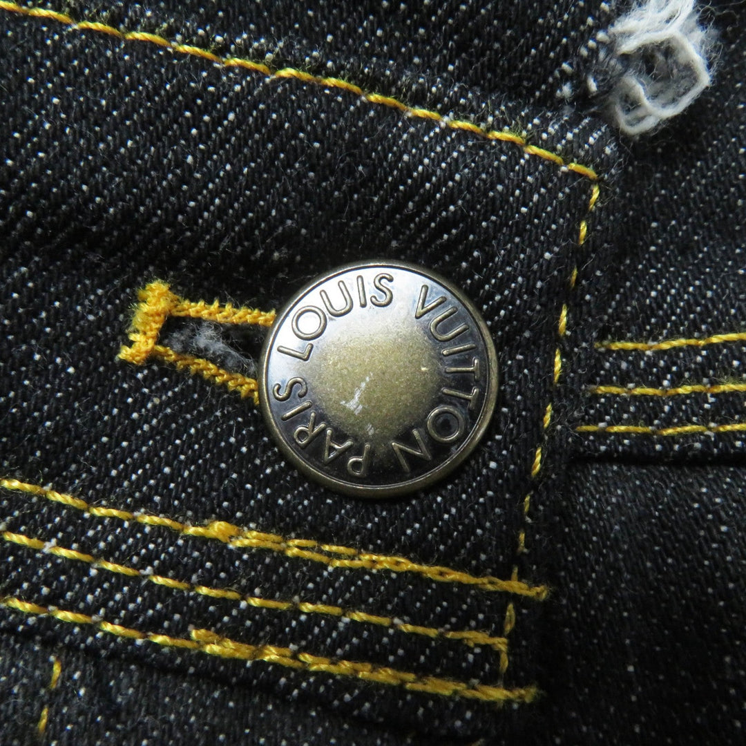 LOUIS VUITTON Denim pants 07SS Main: 98% cotton, Main: 2% polyurethane Indigo Blue Gray type Women 34 Used Authentic