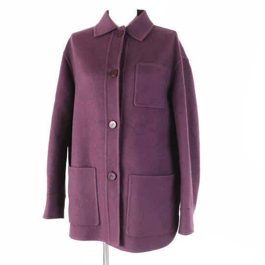 Loro Piana Jacket FAM1937 Main: 100% cashmere purple Women 36 Used Authentic