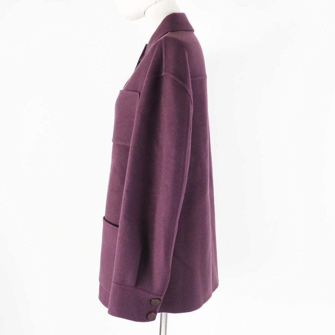 Loro Piana Jacket FAM1937 Main: 100% cashmere purple Women 36 Used Authentic