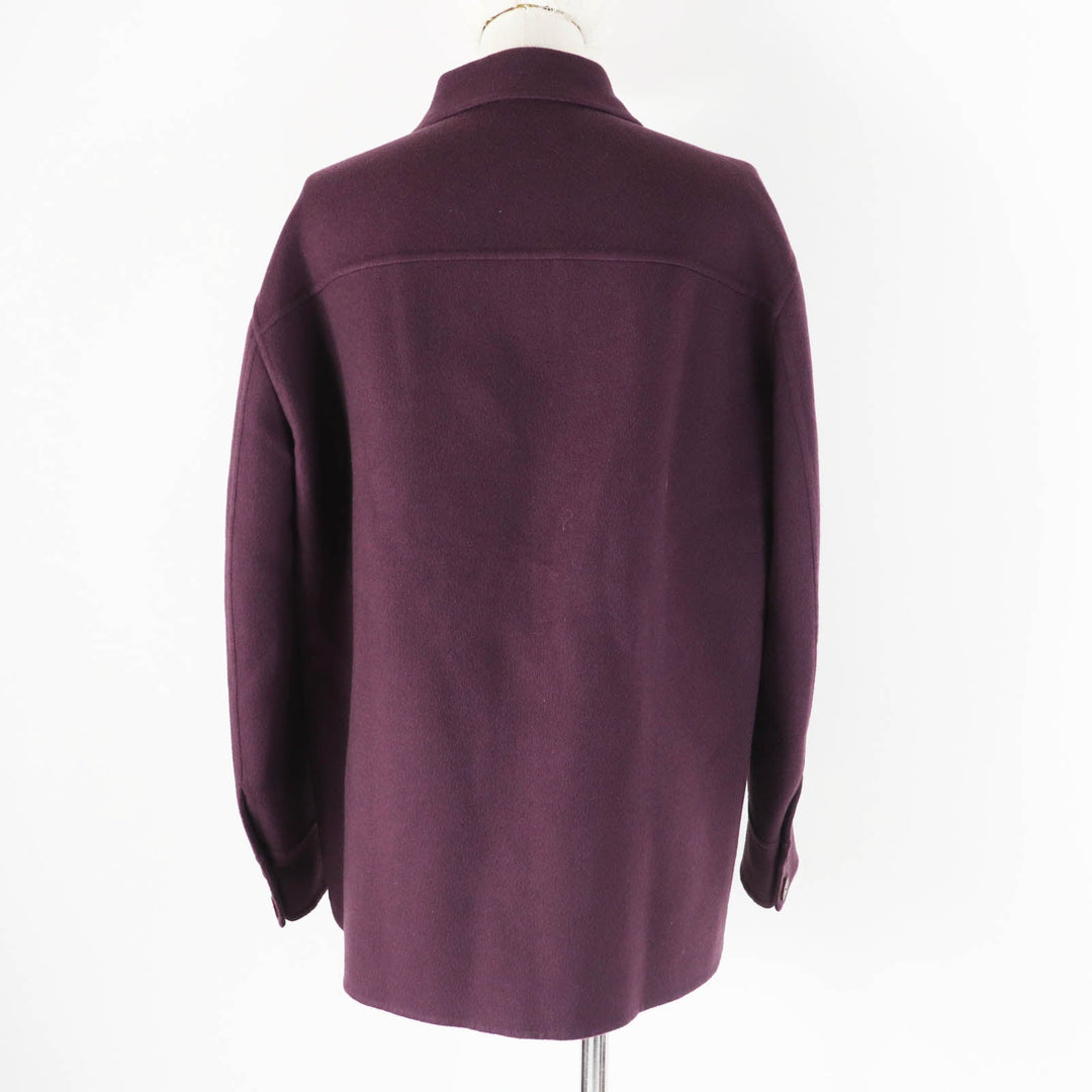Loro Piana Jacket FAM1937 Main: 100% cashmere purple Women 36 Used Authentic