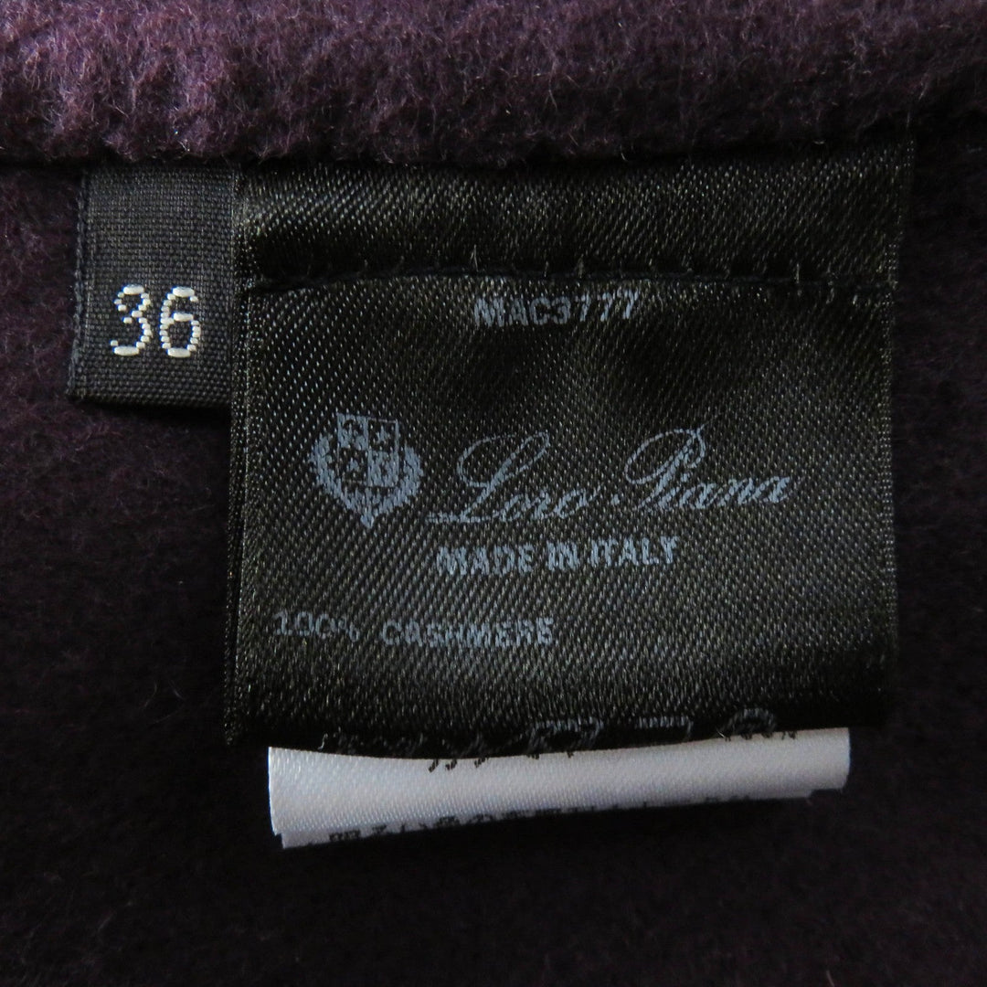 Loro Piana Jacket FAM1937 Main: 100% cashmere purple Women 36 Used Authentic