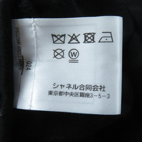 CHANEL sweat 20P P63298 Main: 100% cotton black Women M Used Authentic