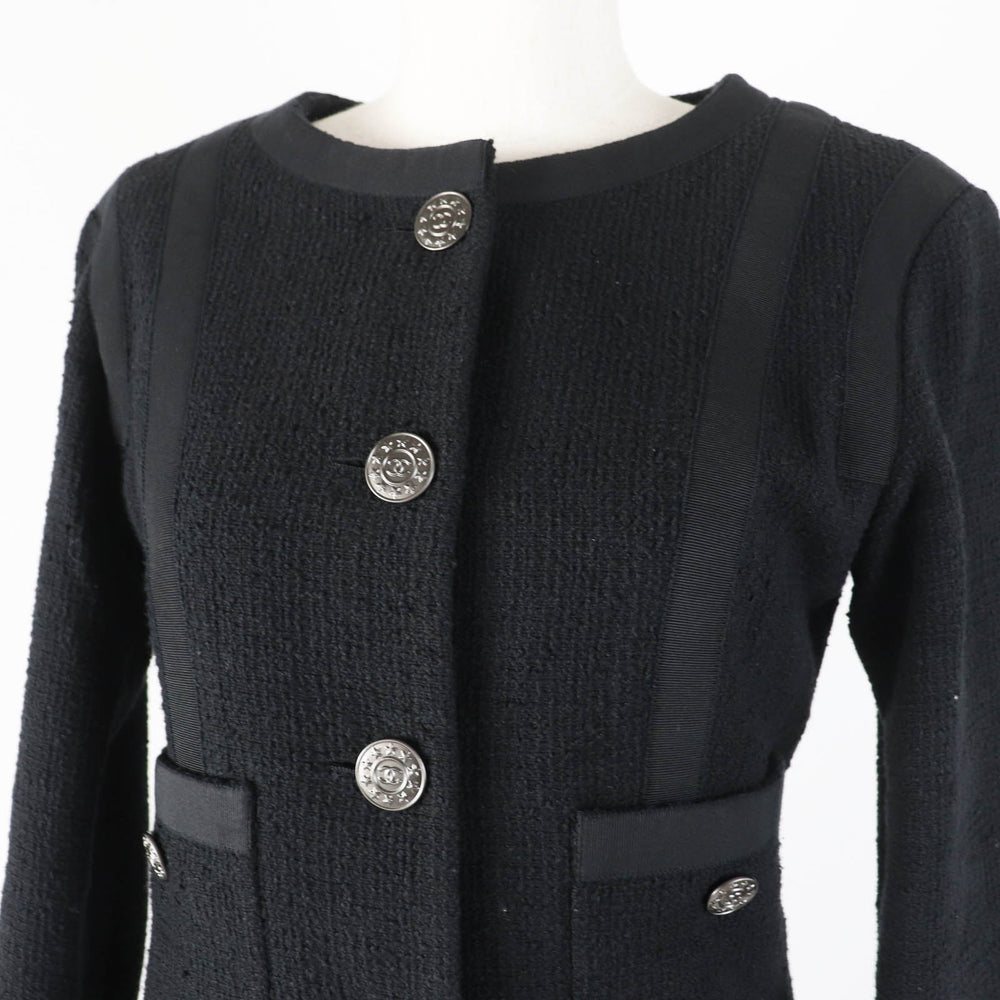 CHANEL setup P45580/P45436 Outer: 100% cotton, Lining: 100% silk black Women 36 Used Authentic