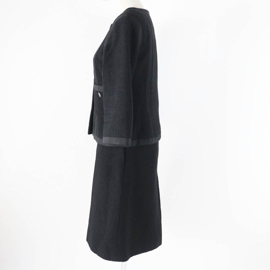 CHANEL setup P45580/P45436 Outer: 100% cotton, Lining: 100% silk black Women 36 Used Authentic