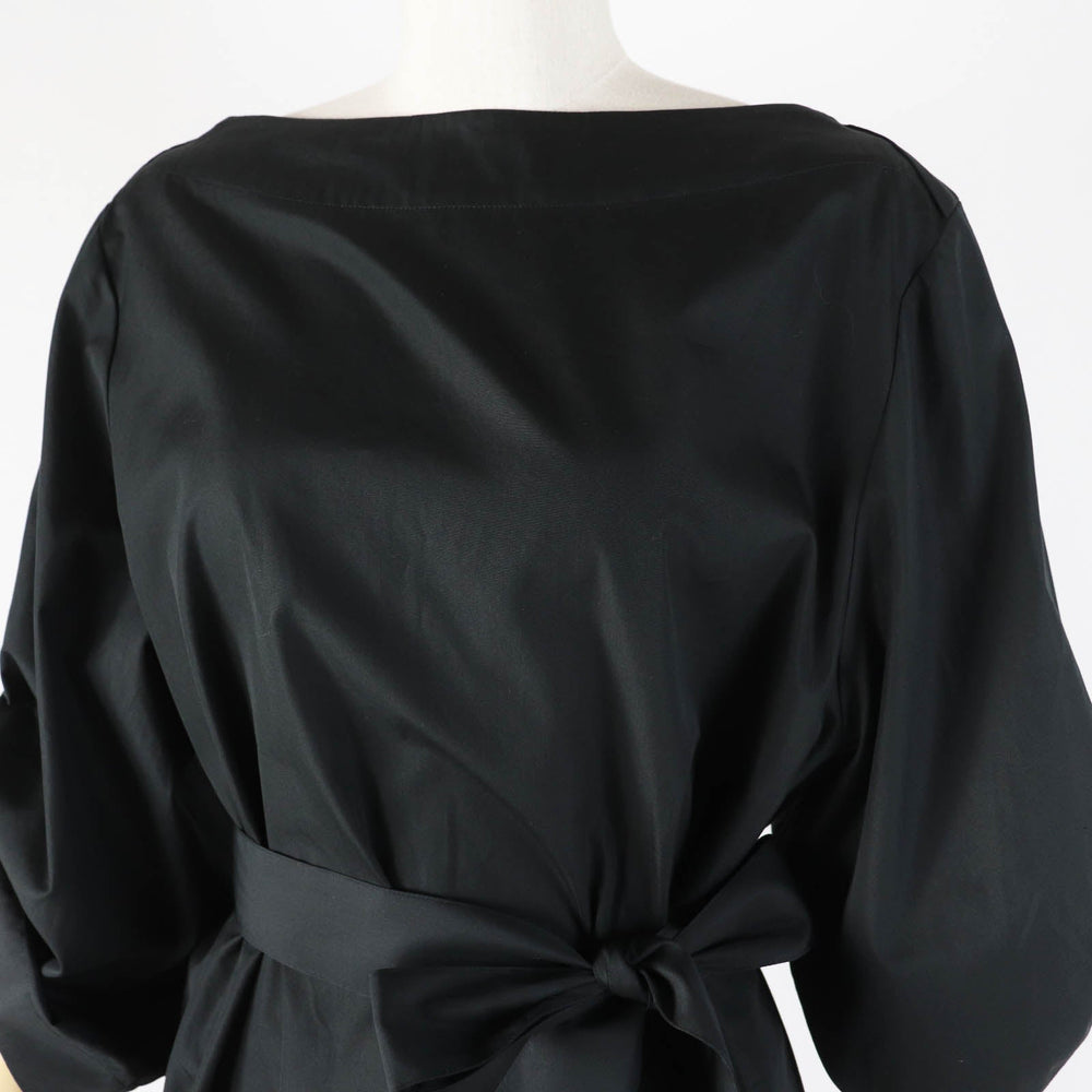 HERMES Tunic 2E3505D2 Main: 100% cotton, Part: 100% polyester black Women 38 Used Authentic