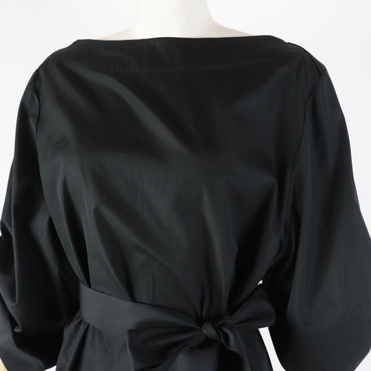 HERMES Tunic 2E3505D2 Main: 100% cotton, Part: 100% polyester black Women 38 Used Authentic